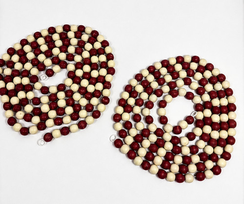 Christmas wood beaded - christmas,