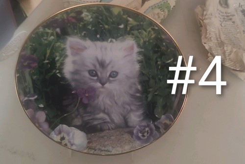 Four franklin mint cat - four,