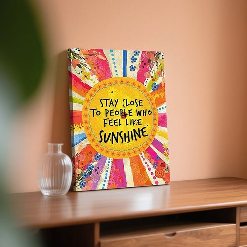 Stay close sunshine canvas - sunshine",
