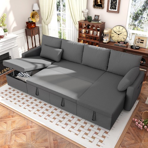 Corduroy sleeper sofa bed - sleeper, bed,pull