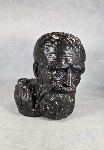 Vintage male bust sculpture - vintage,