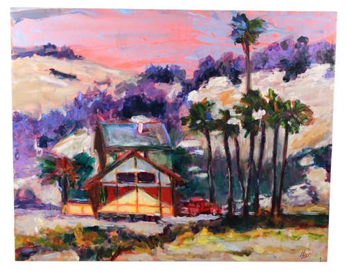 Fauvist california landscape - california,