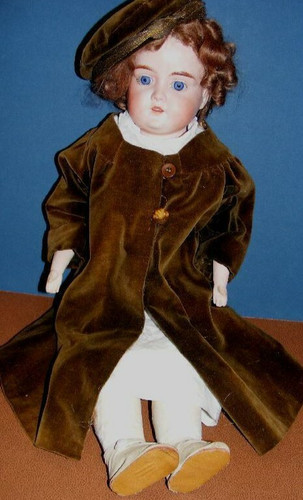 Antique german bisque doll - bisque,