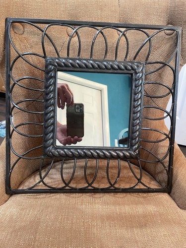 Black wrought iron - scroll, wall