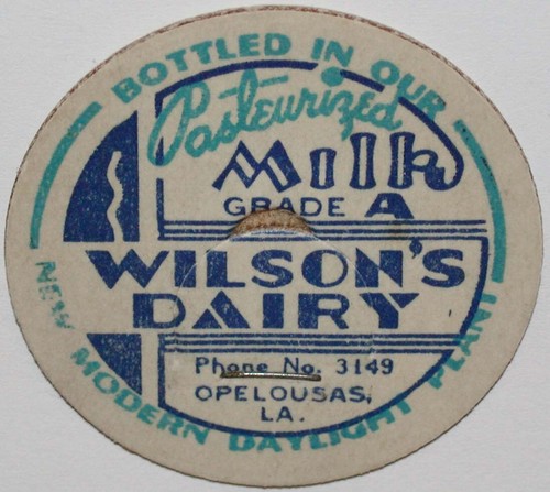 Vintage milk bottle cap