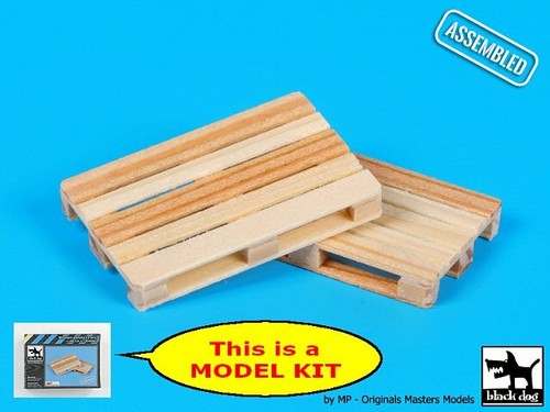 Black dog wooden wood - 1/48,