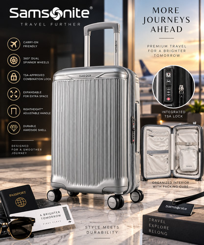 Samsonite silver hardside - samsonite,