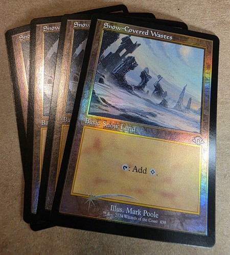 Snow covered wastes foil - snow-covered, x4