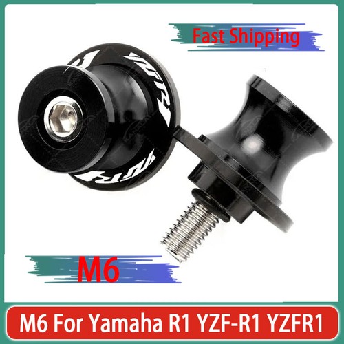 Black cnc swingarm spools - black,