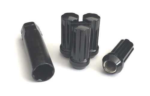 Lug nuts black spline - nuts,