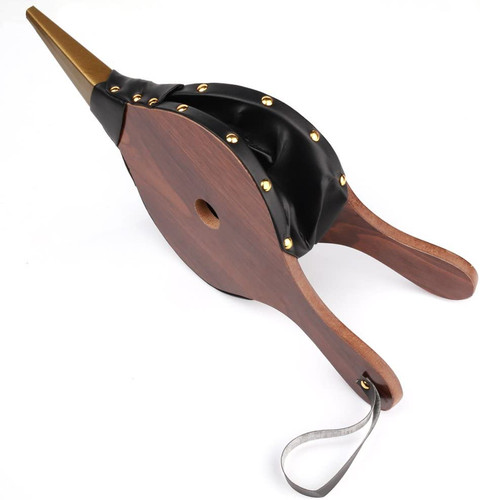 Bellows fireplace wood leather - fireplace,