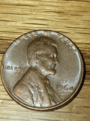 1964 lincoln penny rare - d, —