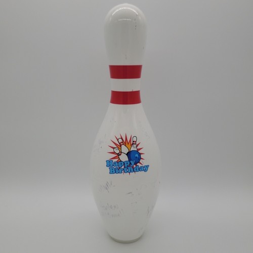 Bowling pin happy birthday - pin,