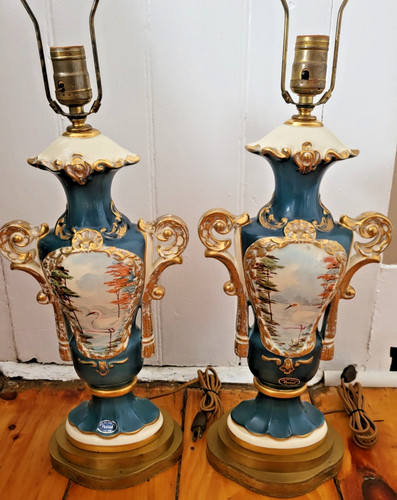 Pair antique ornate hand - pair,