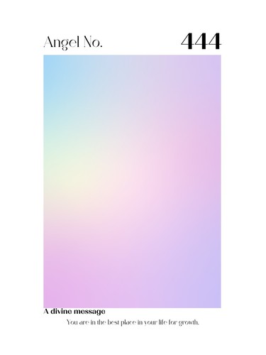 Angel number 444 - number, gradient