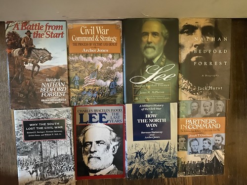 Eight civil war books - war,