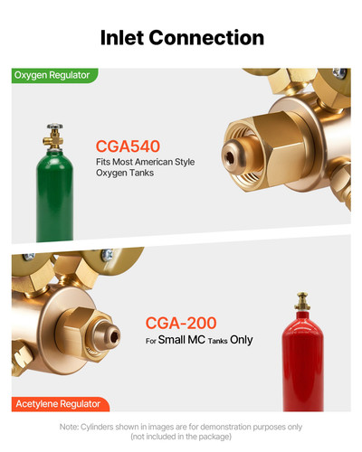 Oxygen acetylene regulator - oxygen,