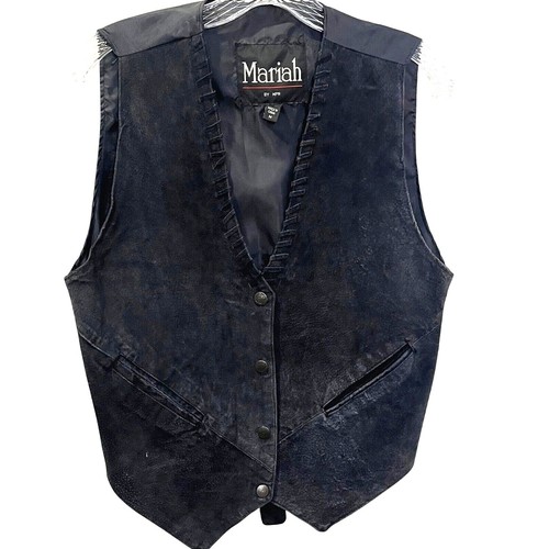 Vtg mens western suede vest - suede,