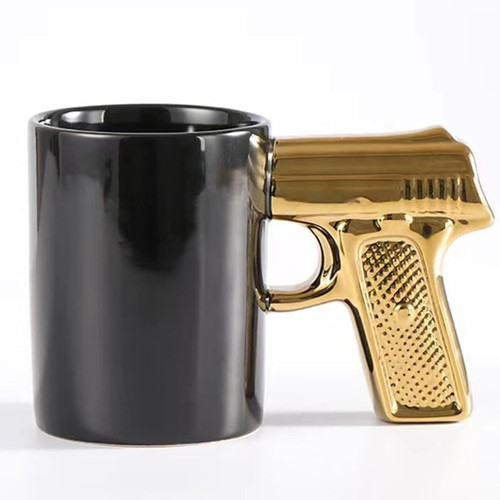 New gold gun handle coffee - gun,