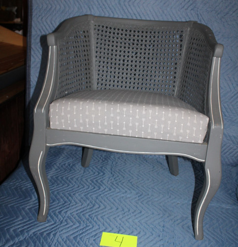 Vintage mcm cane back - cane,