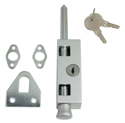 Patio door lock keyed - keyed, large