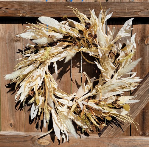 Corn husk boho grapevine - husk,
