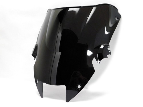 Black double bubble windscreen - black,