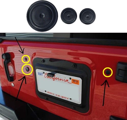 Rubber tailgate plug tramp - tailgate,