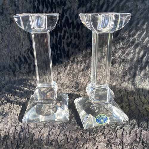 Lead crystal candle stick - crystal, 6”