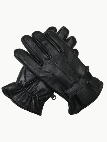 Leather genuine gloves men - leather,