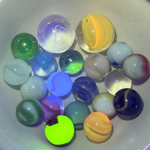 Vintage marble lot marbles - marble, of