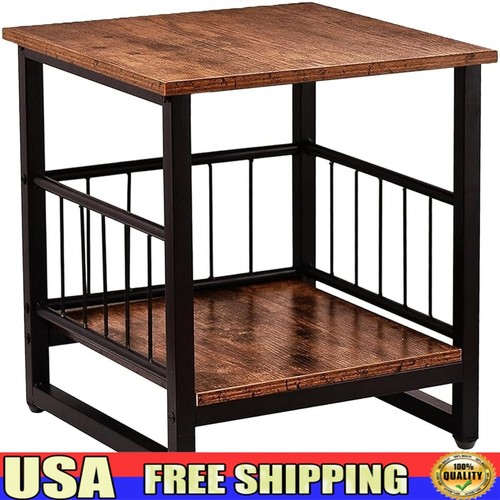 Industrial end table 2 - table, w/