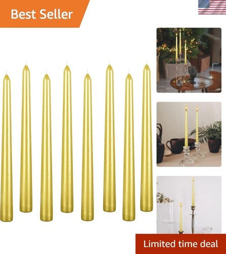 Luxurious gold taper candles - taper,