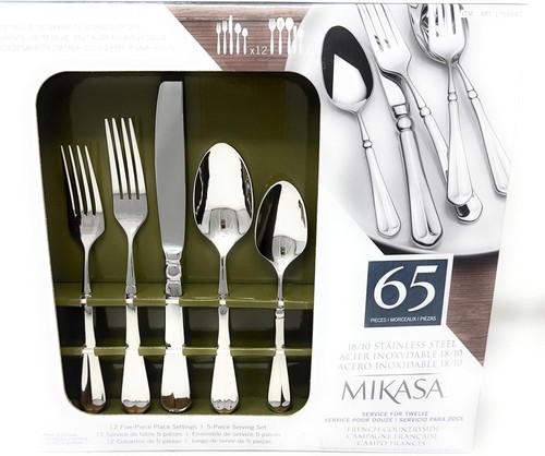 Mikasa flatware set 65pc - mikasa,