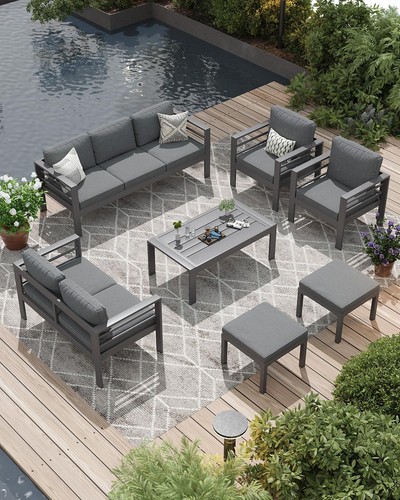 Aluminum patio furniture set - patio,