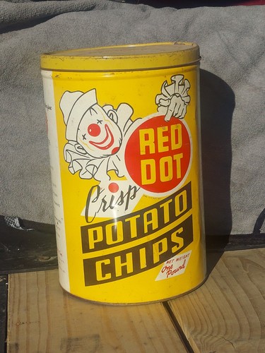 Vintage red dot - vintage, potato