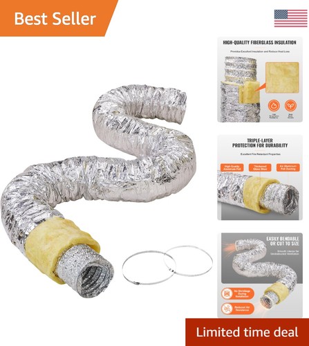 Inch insulated flexible - flexible, duct