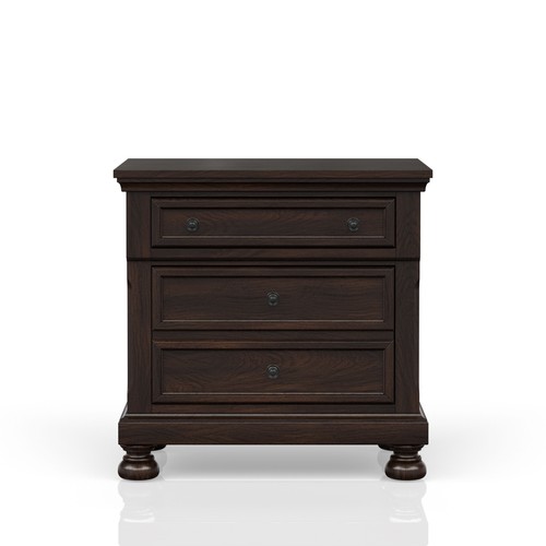 Dark cherry nightstand - dark, with