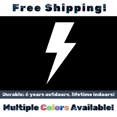 Lightning bolt vinyl decal - vinyl,