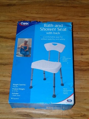 Carex shower chair and bath - and,