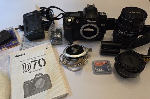 Nikon d70 dslr camera 105mm - nikon,