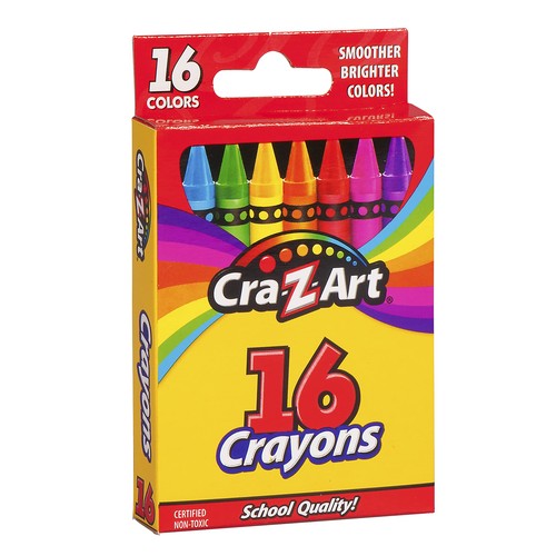 Cra art 16ct crayons back - 16ct, crayons,