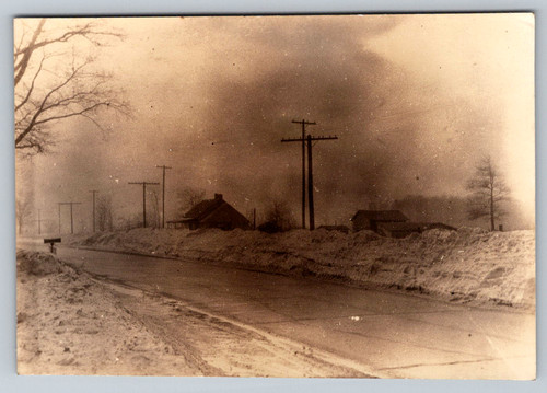 Rppc c1930s blizzard - rppc,