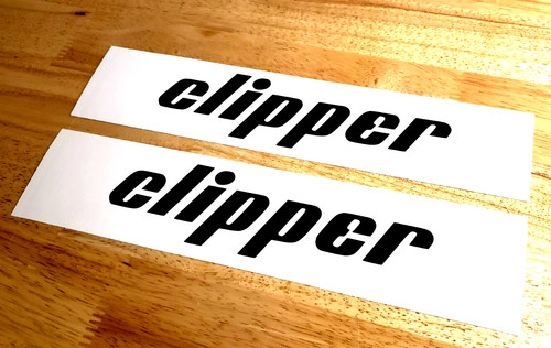 Clipper concrete saw decals - concrete,
