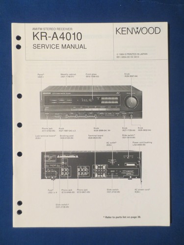 Kenwood a4010 receiver - kenwood,