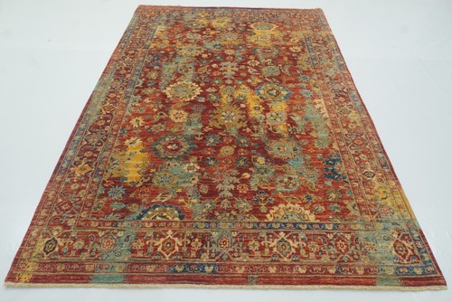 6x9 red bidjar afghan - bidjar, hand