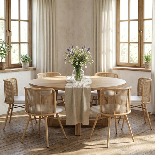 Rattan dining chairs - dining,