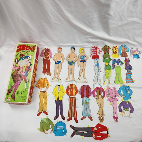Vtg archie paper doll - archie,