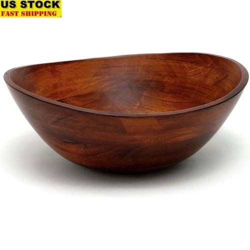 Large wooden salad bowl - bowl, w/
