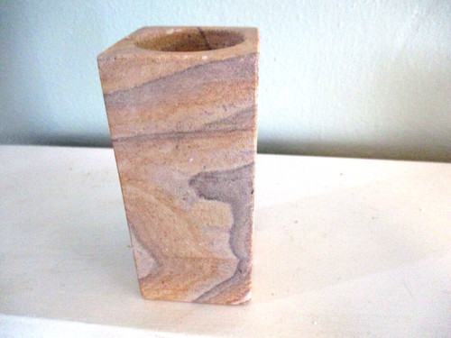 Stone pedestal modernist - stone,